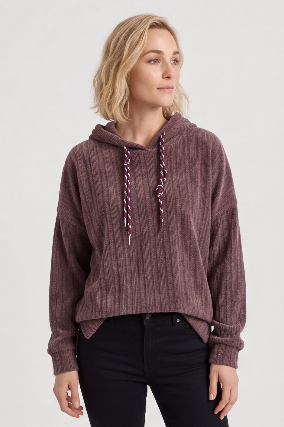 Alexandra Hooded Top Cocoa – image 1 of 6