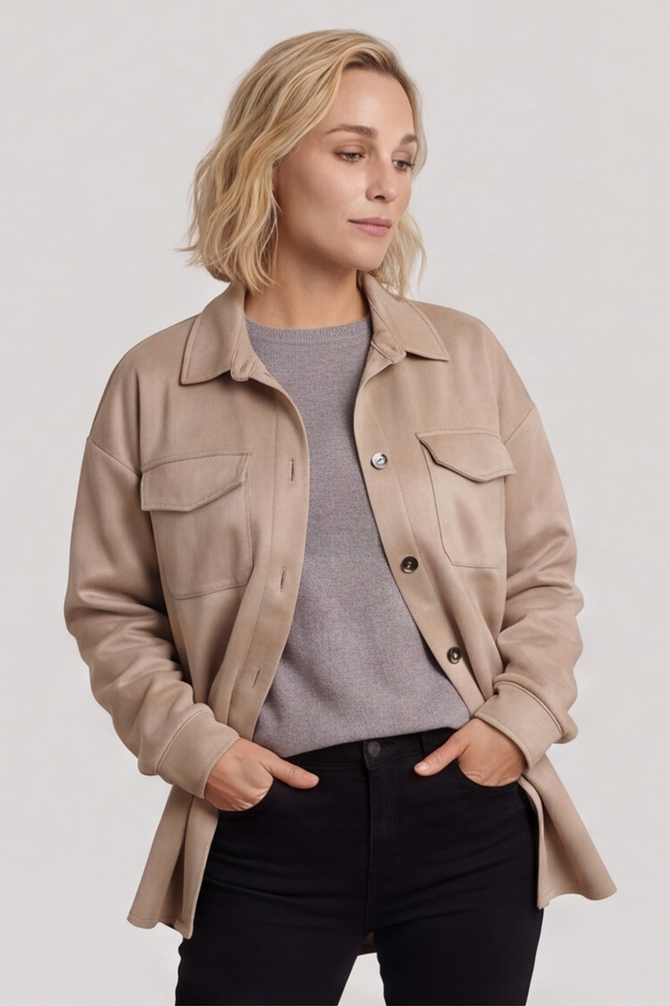 Anita Shacket Camel