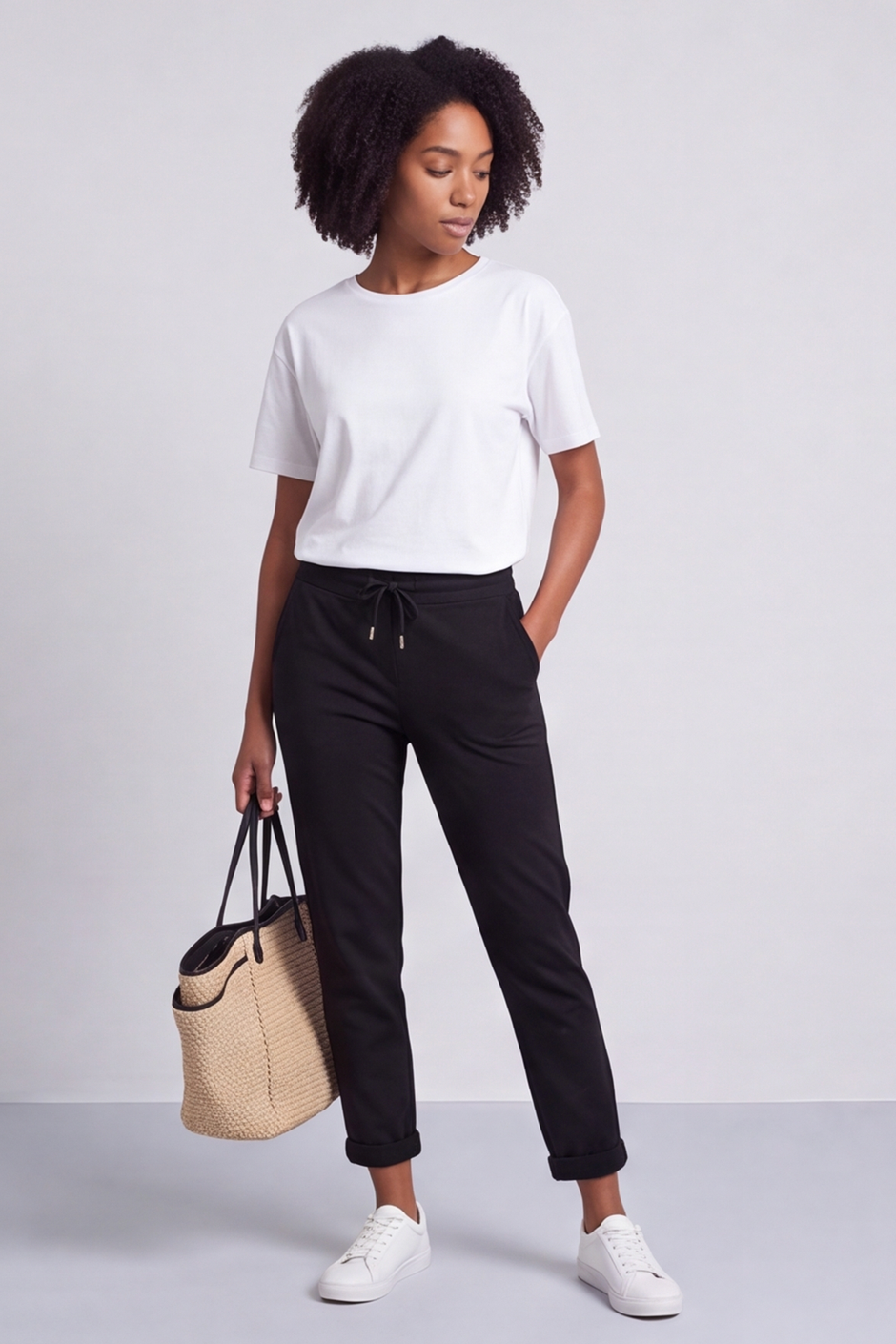 Yarwell Black Joggers