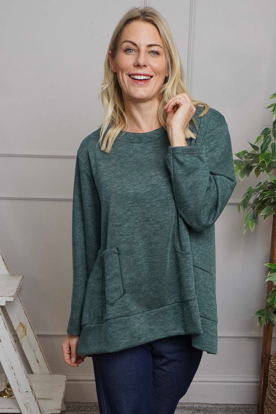 Codie Wool Top Sage Green
