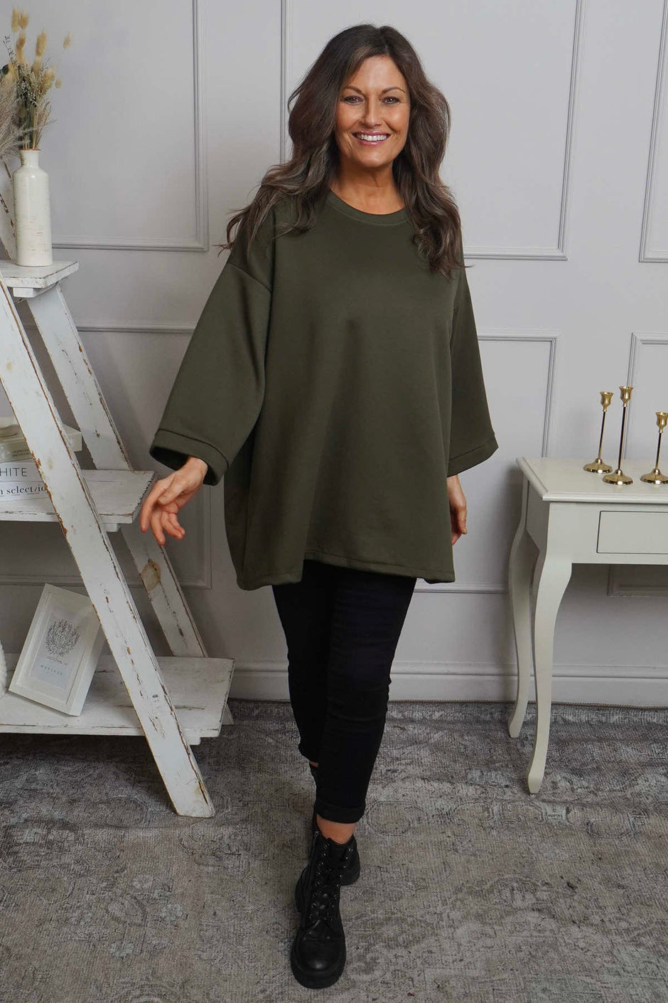 Corina Sweatshirt Khaki