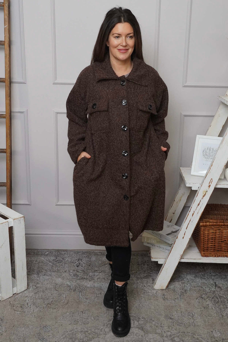 Chrysanta Coat Cocoa