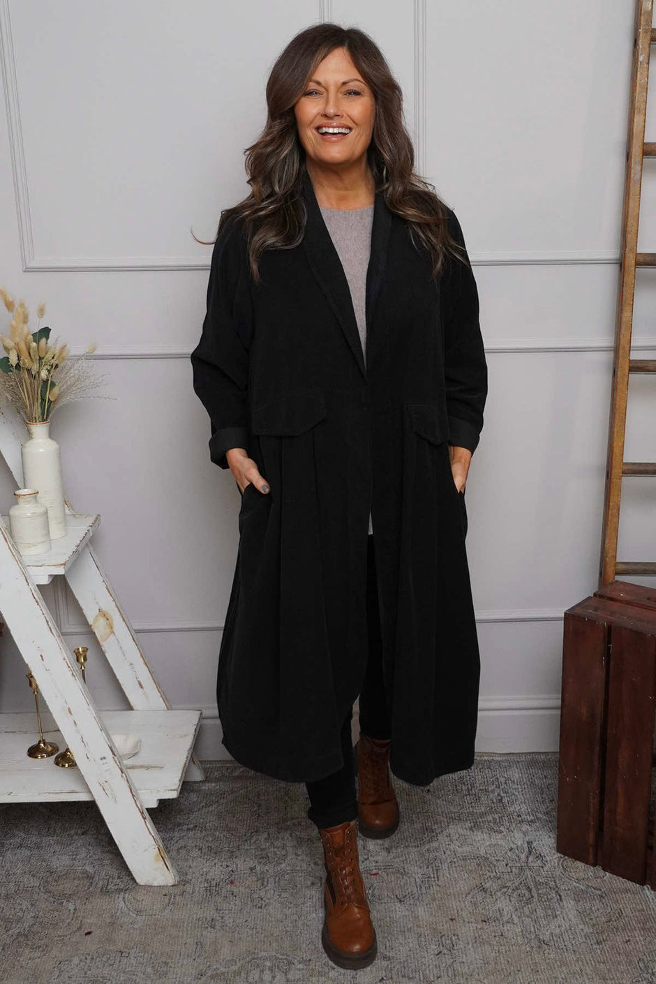 Kapri Needlecord Jacket Black