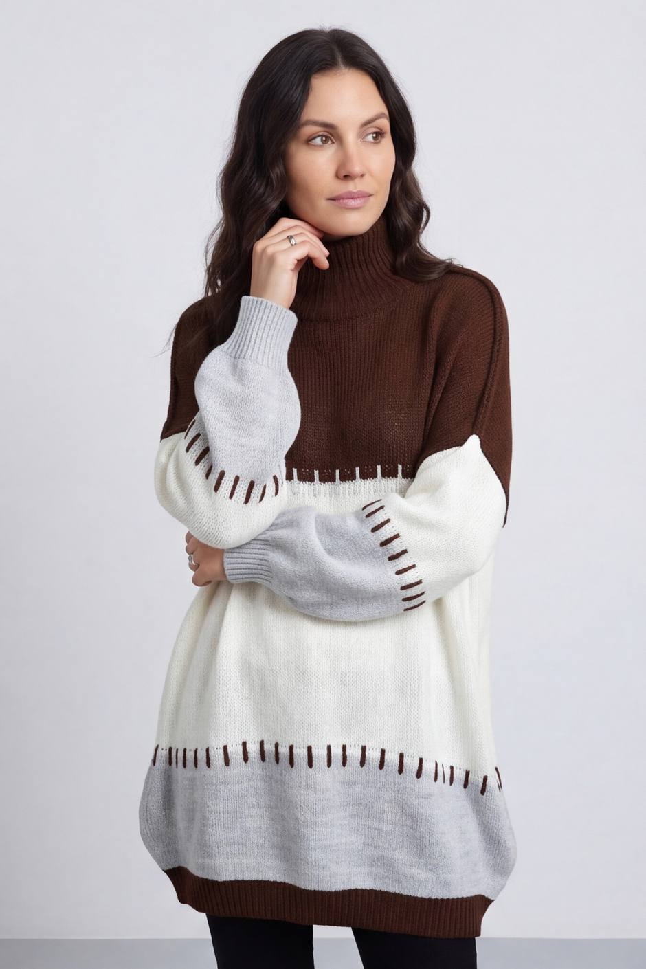 Doris Polo Knitted Jumper Cocoa