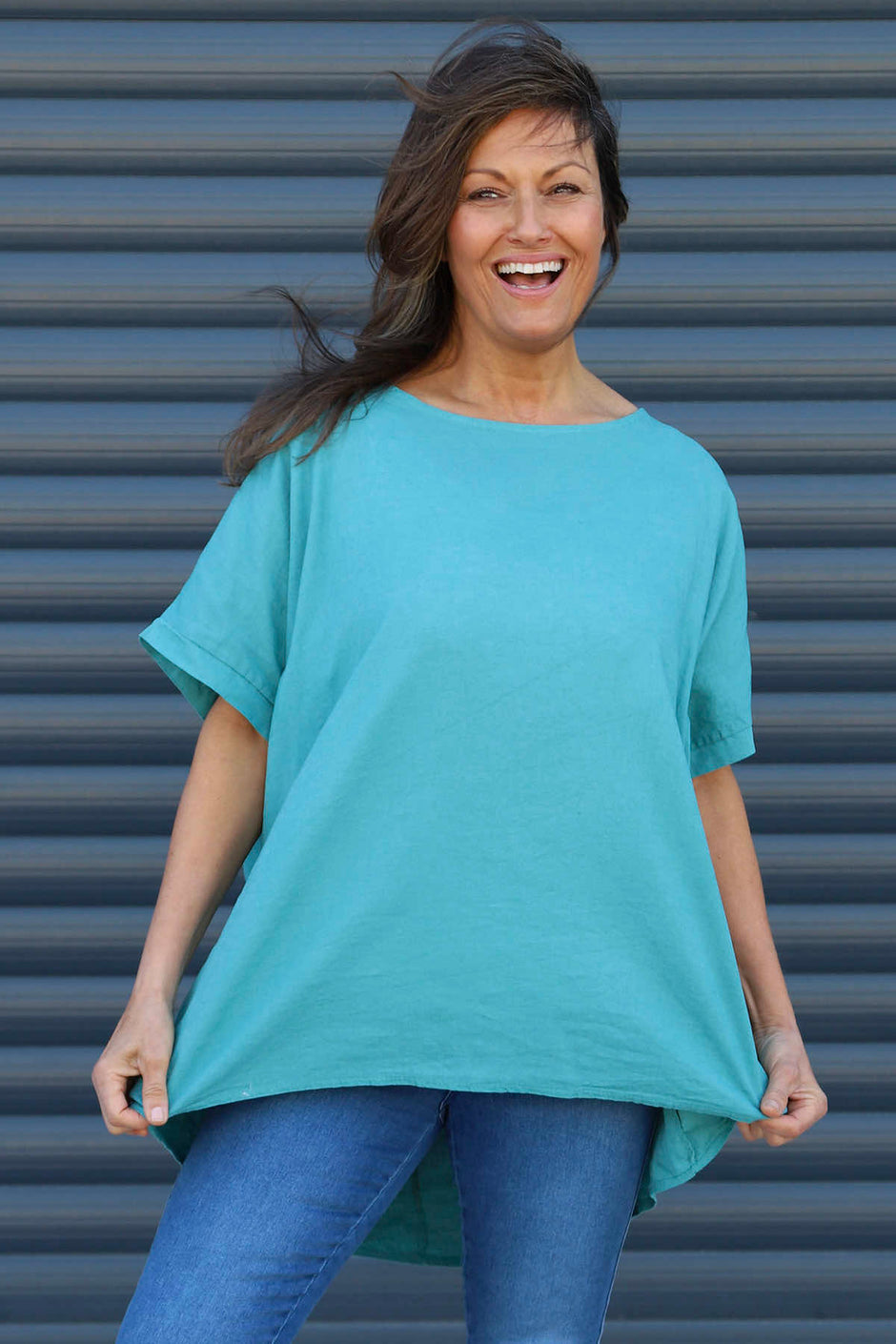 Broadstairs Linen Top Jade Green
