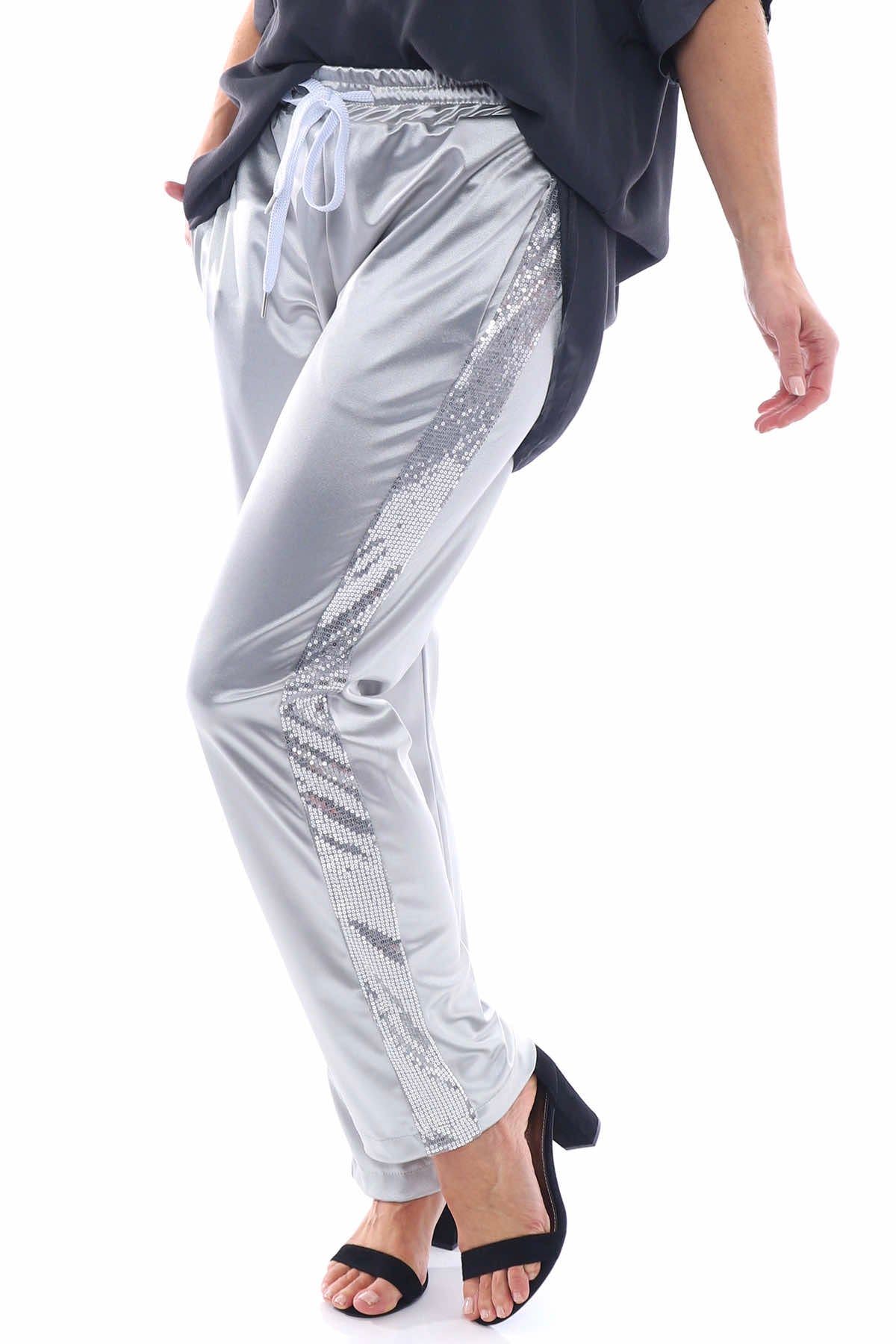 Sequin 2024 stripe trousers