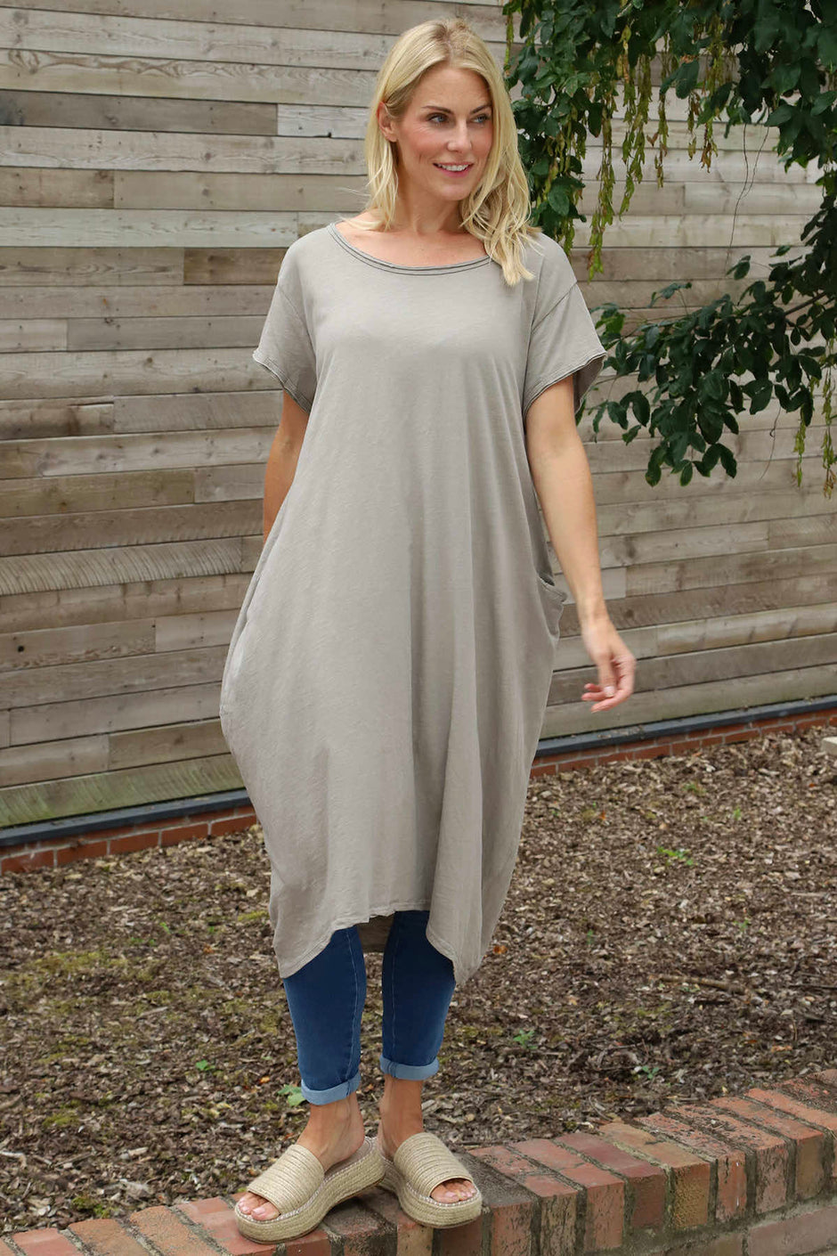 Clara Cotton Dress Mocha