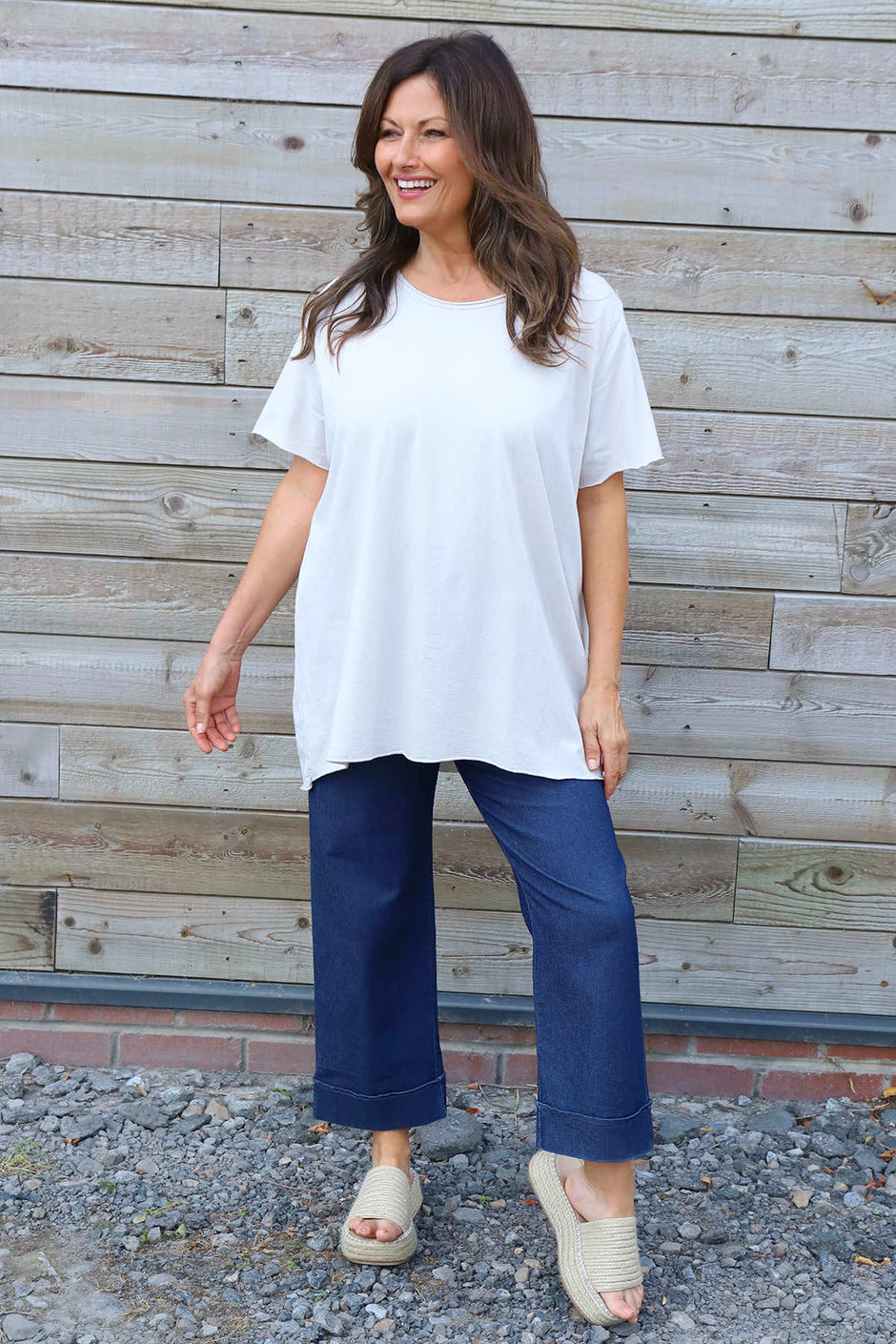 Steffani Cotton Top White