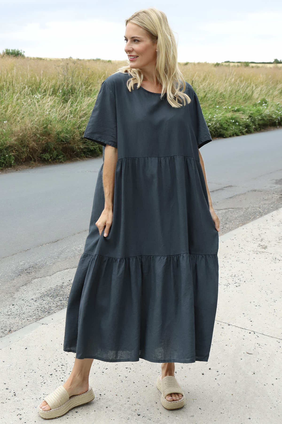 Made In Italy Nova Linen Dress | Kit and Kaboodal Made In Italy Nova Linen Dress | Kit and Kaboodal