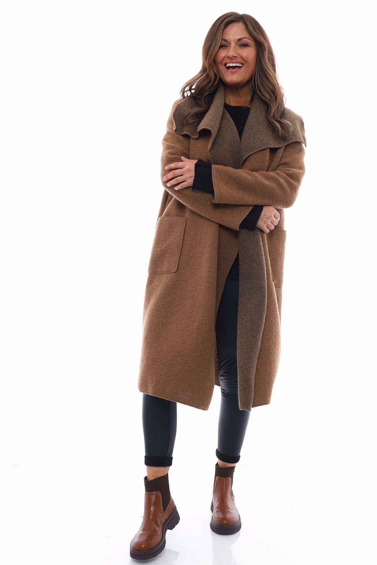 Caramel deals waterfall coat