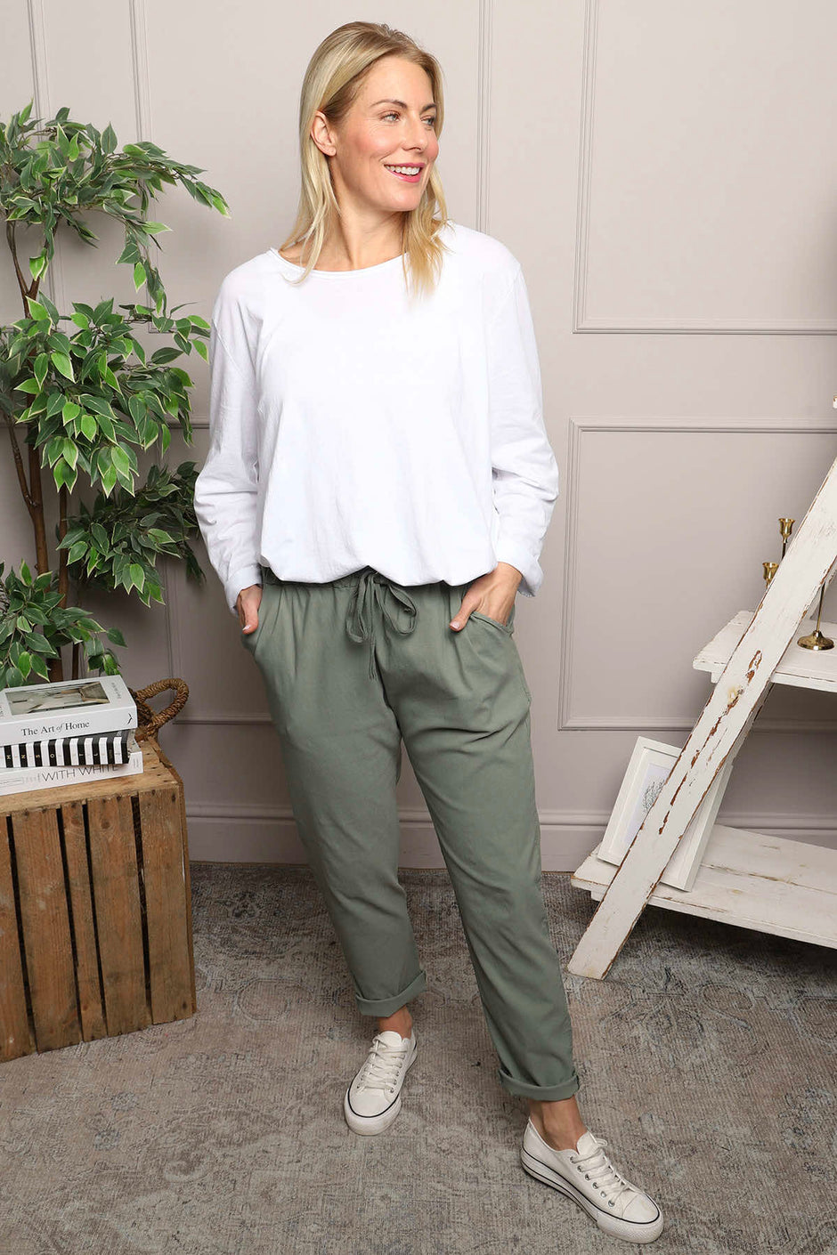 Joetta Trousers Khaki