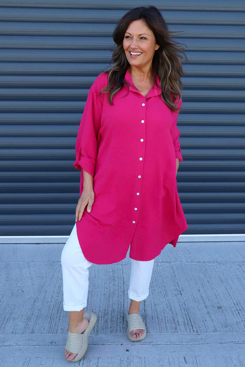 Vivianne Shirt Hot Pink