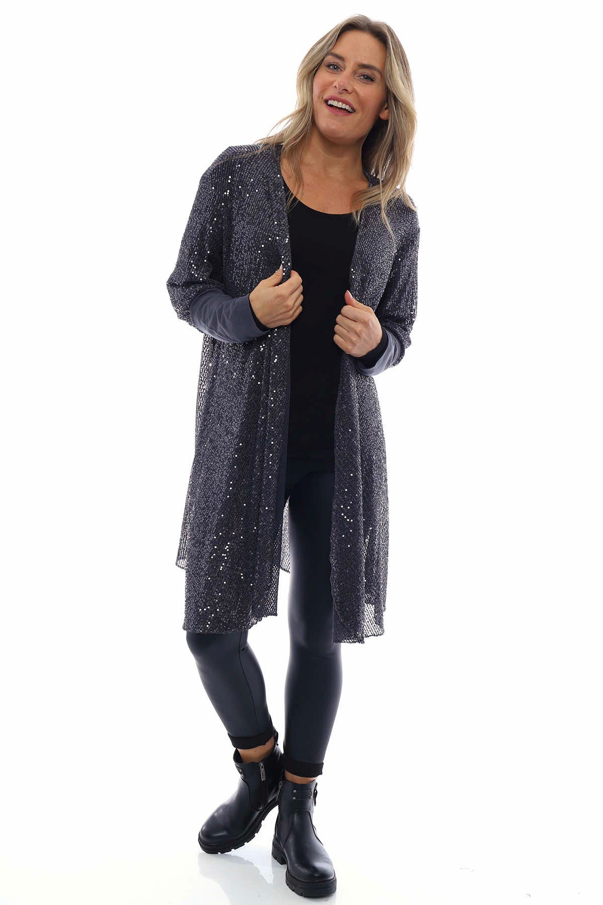 Made in Italy Lorraine Sequin Cardigan Kit and Kaboodal