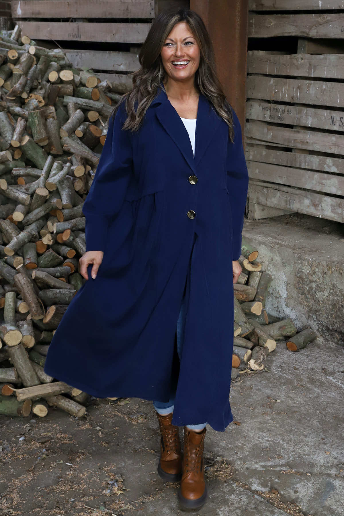 ジャケット・アウター Logo Shop Coat (navy) Men's Tall Company Logo Jacket - Solid Colors. TLJ317
