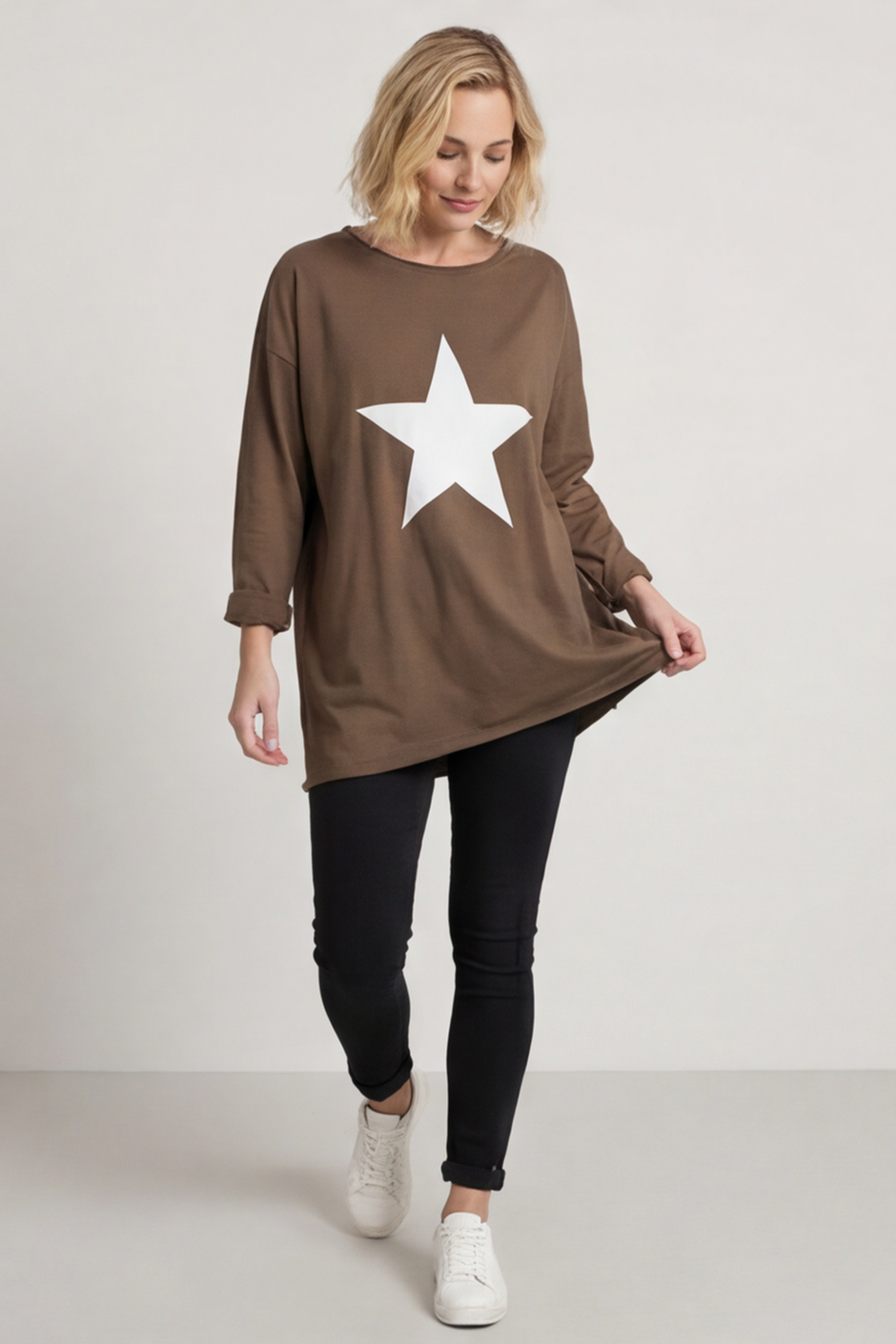 Jodene Star Cotton Top Cocoa