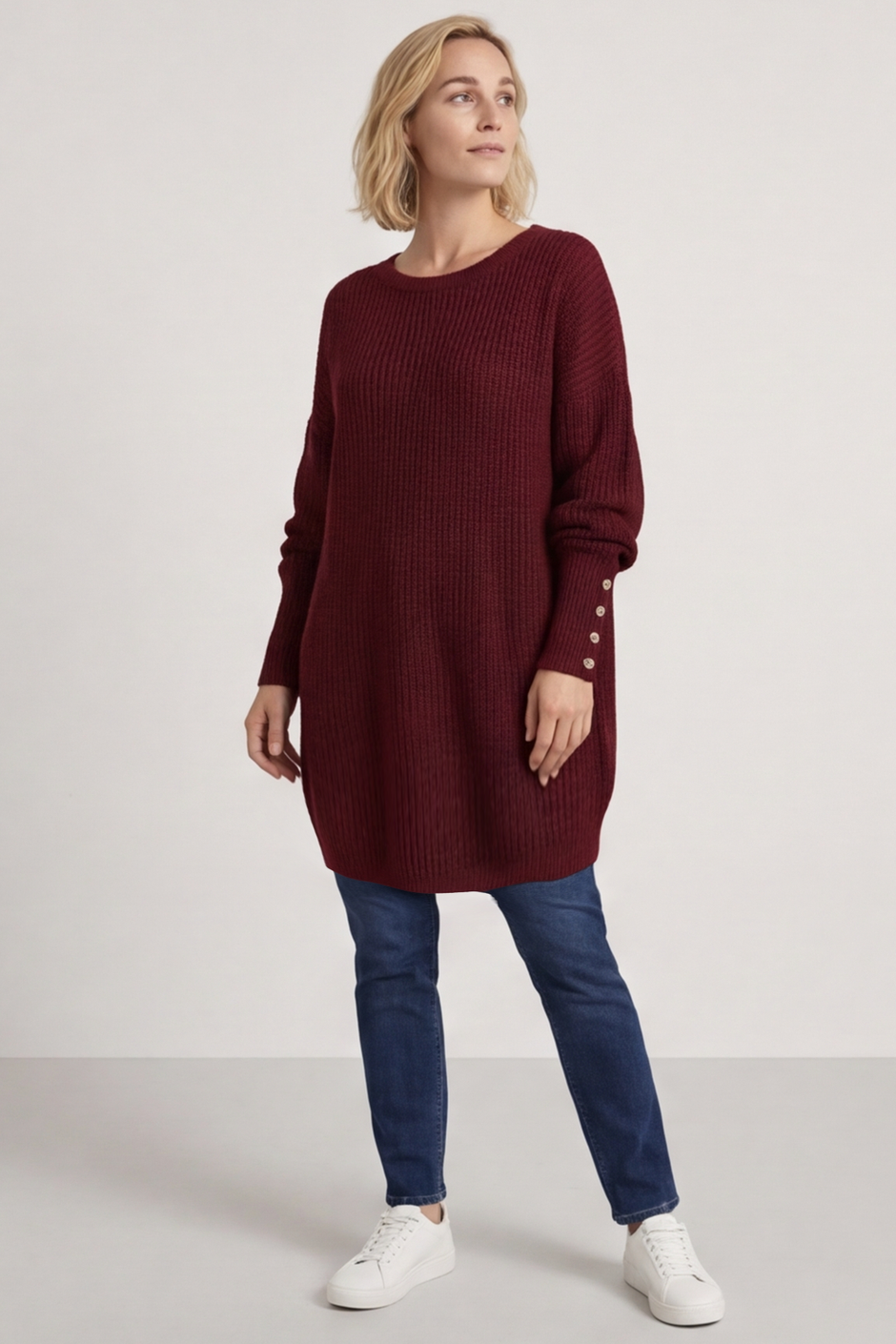 Peggy Knitted Jumper Wine