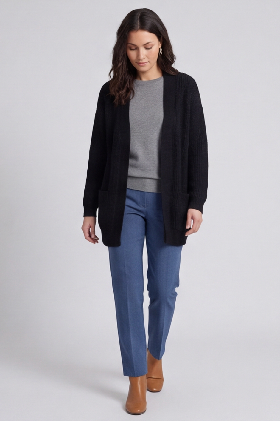 Quinn Knitted Cardigan Black