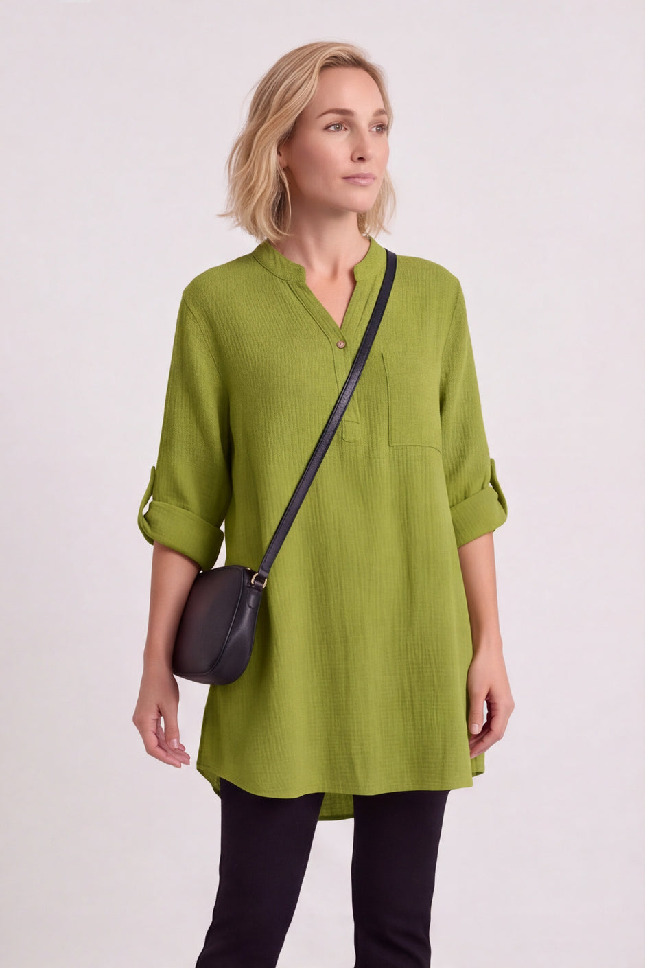 Rhiannon Crinkle Cotton Top