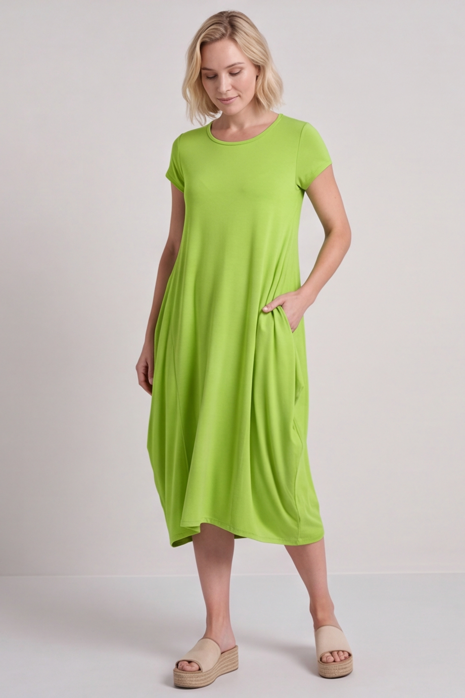 Sariah Short Sleeve Dress Green
