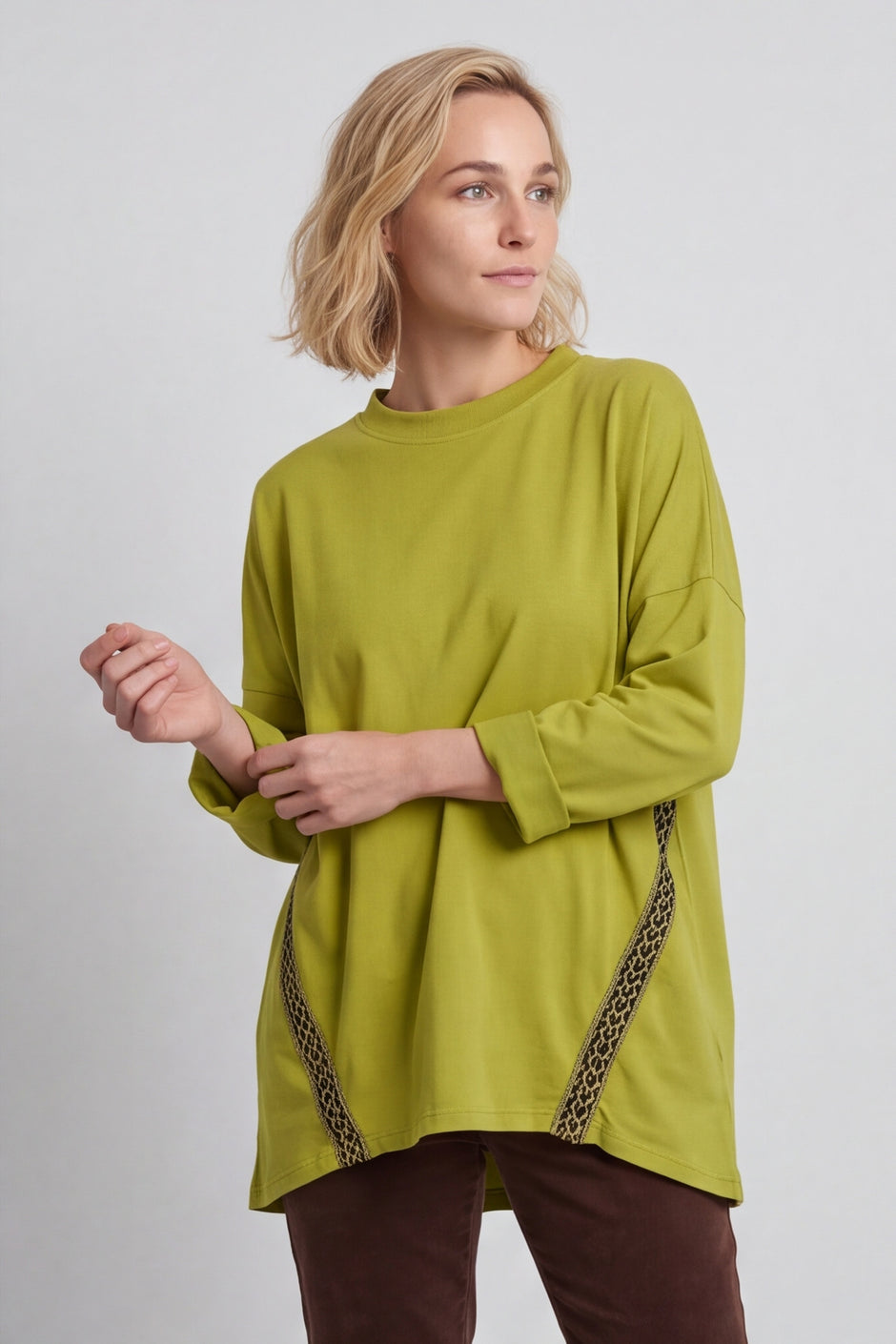 Edwina Cotton Top Green