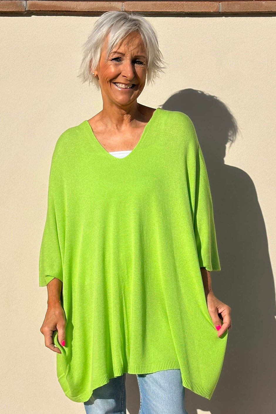 Katya V-Neck Top Green