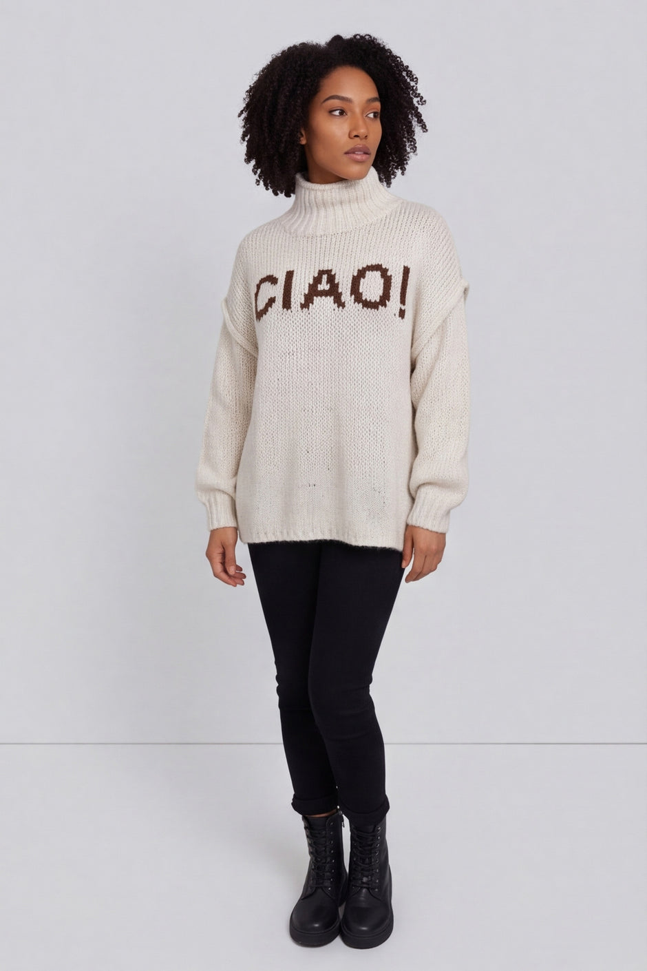 Ciao Knitted Jumper Stone – image 1 of 6