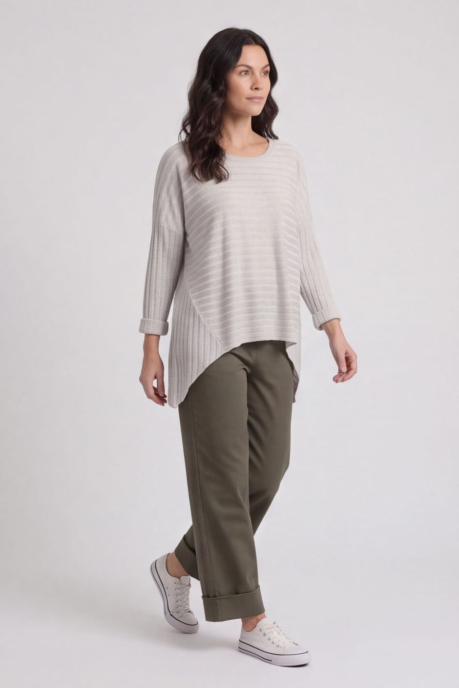 Allissa Knit Top Stone – image 1 of 5