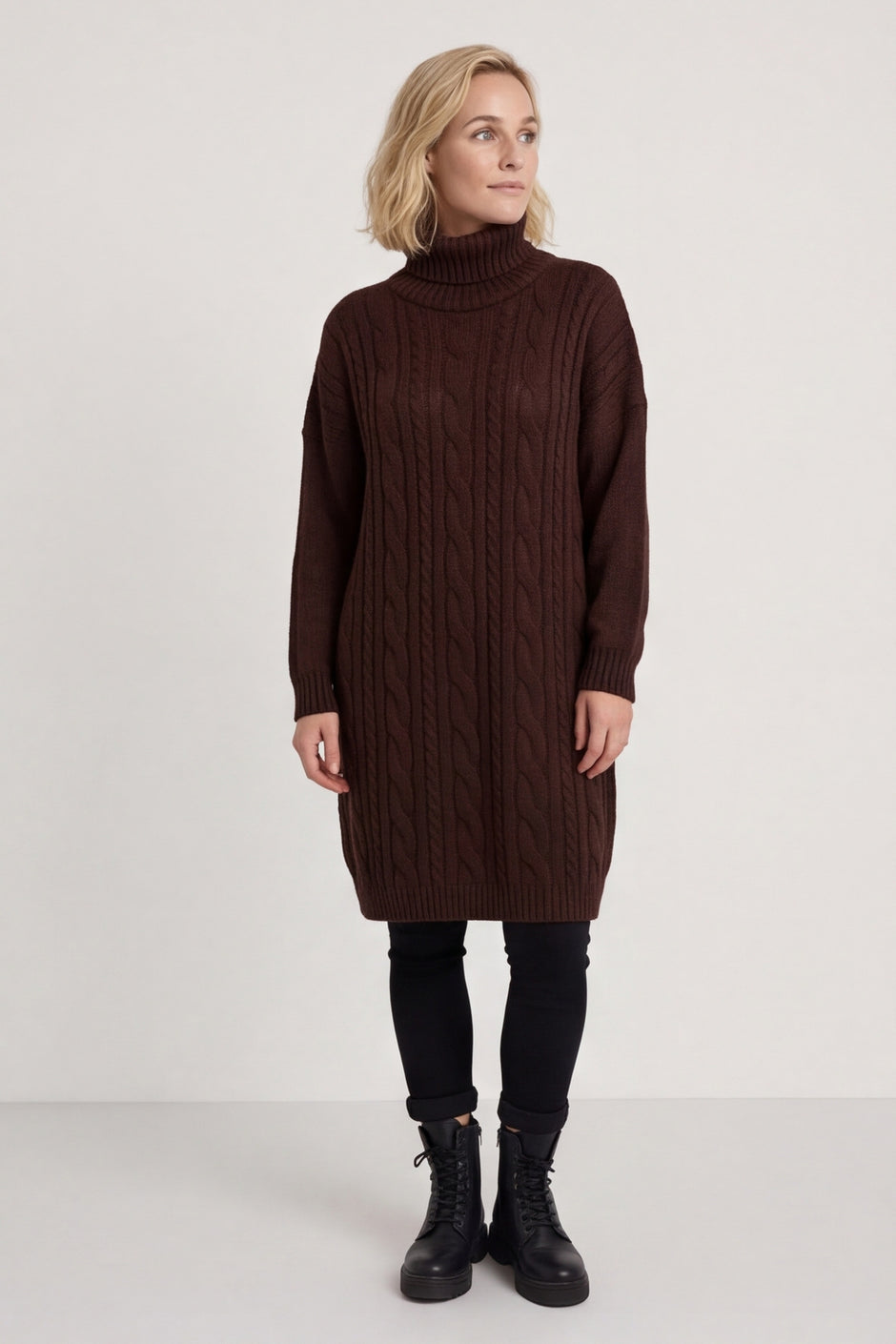 Moira Polo Knitted Jumper Cocoa – image 1 of 6