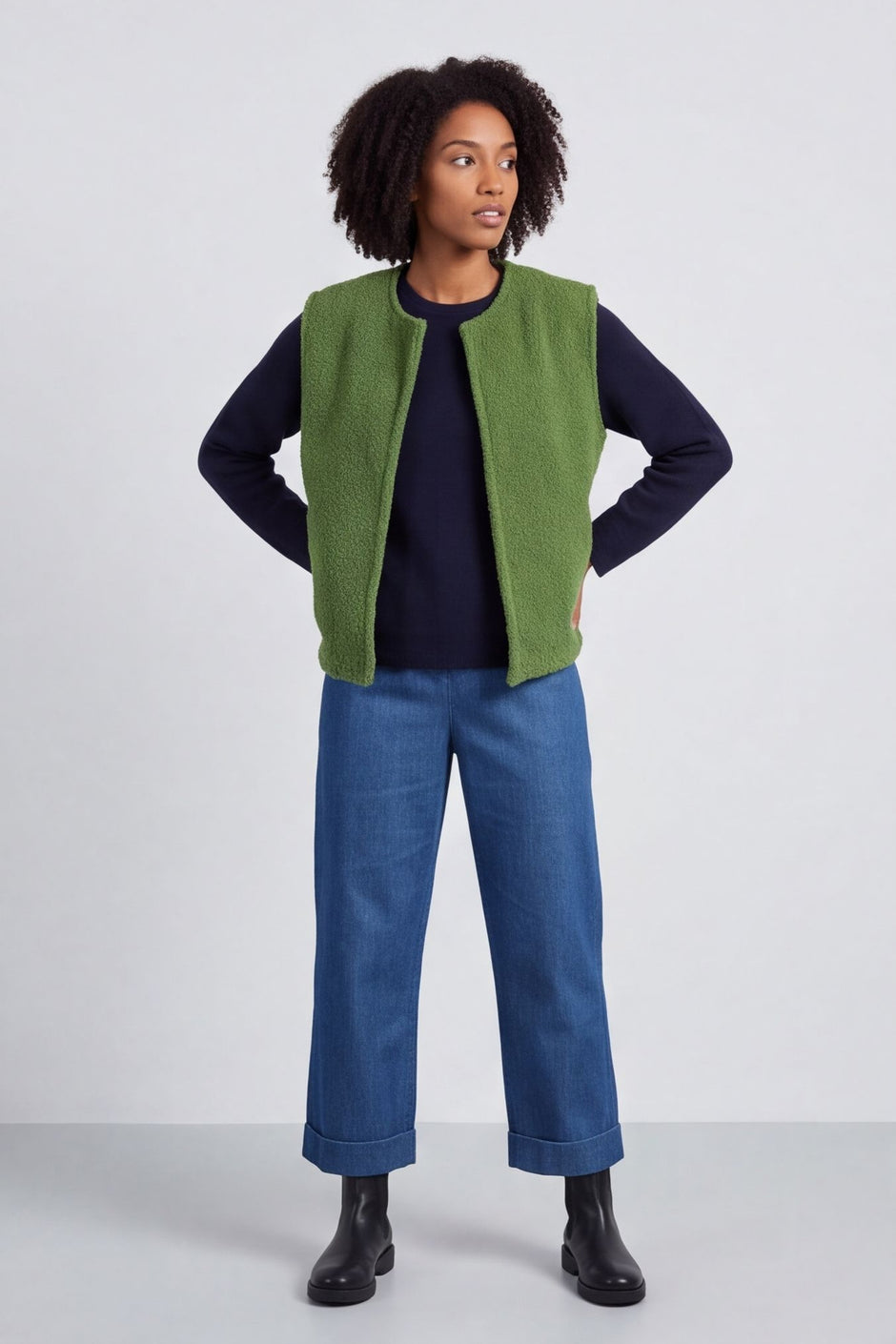 Tessa Bouclé Gilet – image 1 of 4