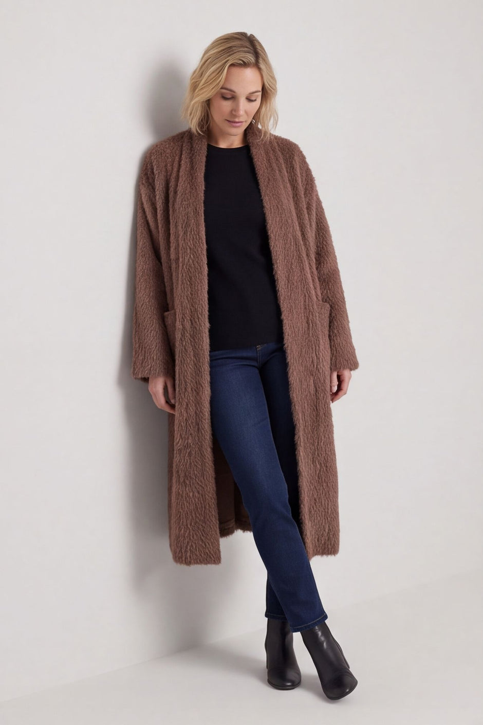 Stevie Soft Brushed Longline Jacket – image 1 of 5