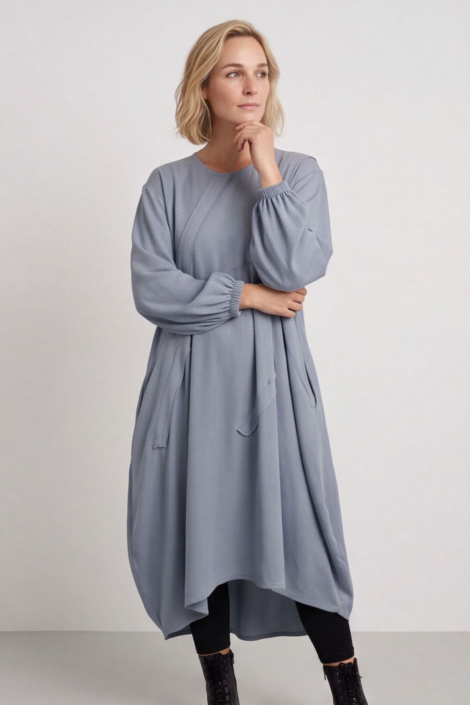 Netta Cotton Dress Light Blue – image 1 of 6