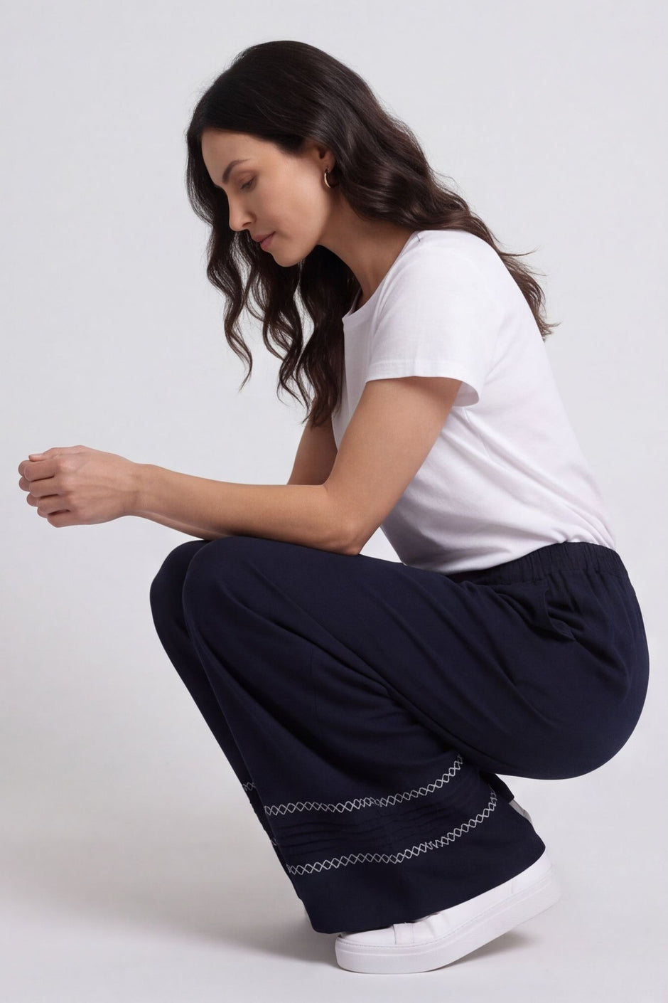 Kiki Trousers Navy – image 1 of 6