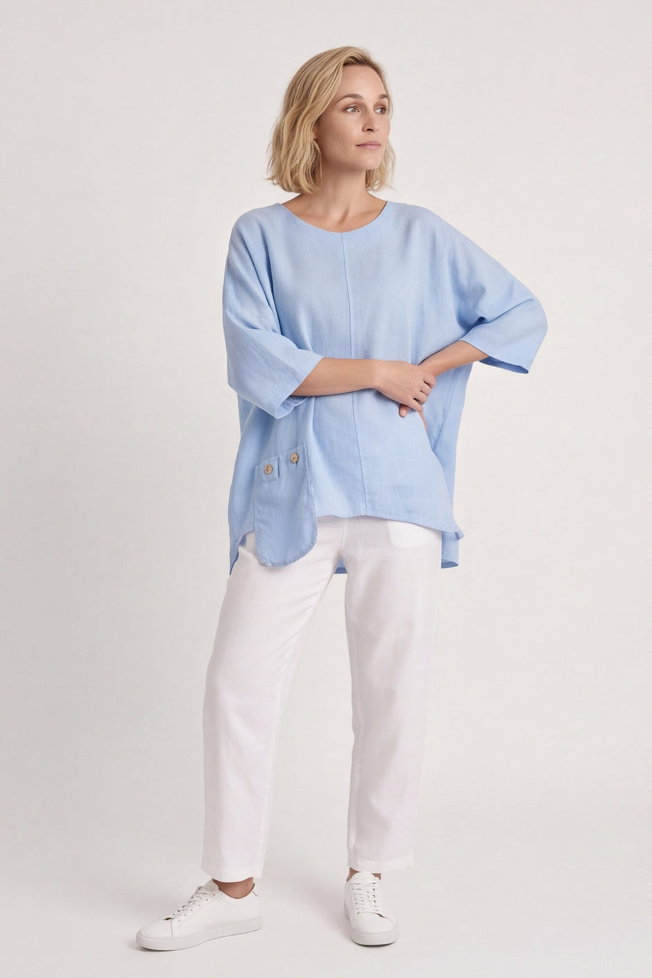 Daisy Linen Top – image 1 of 5