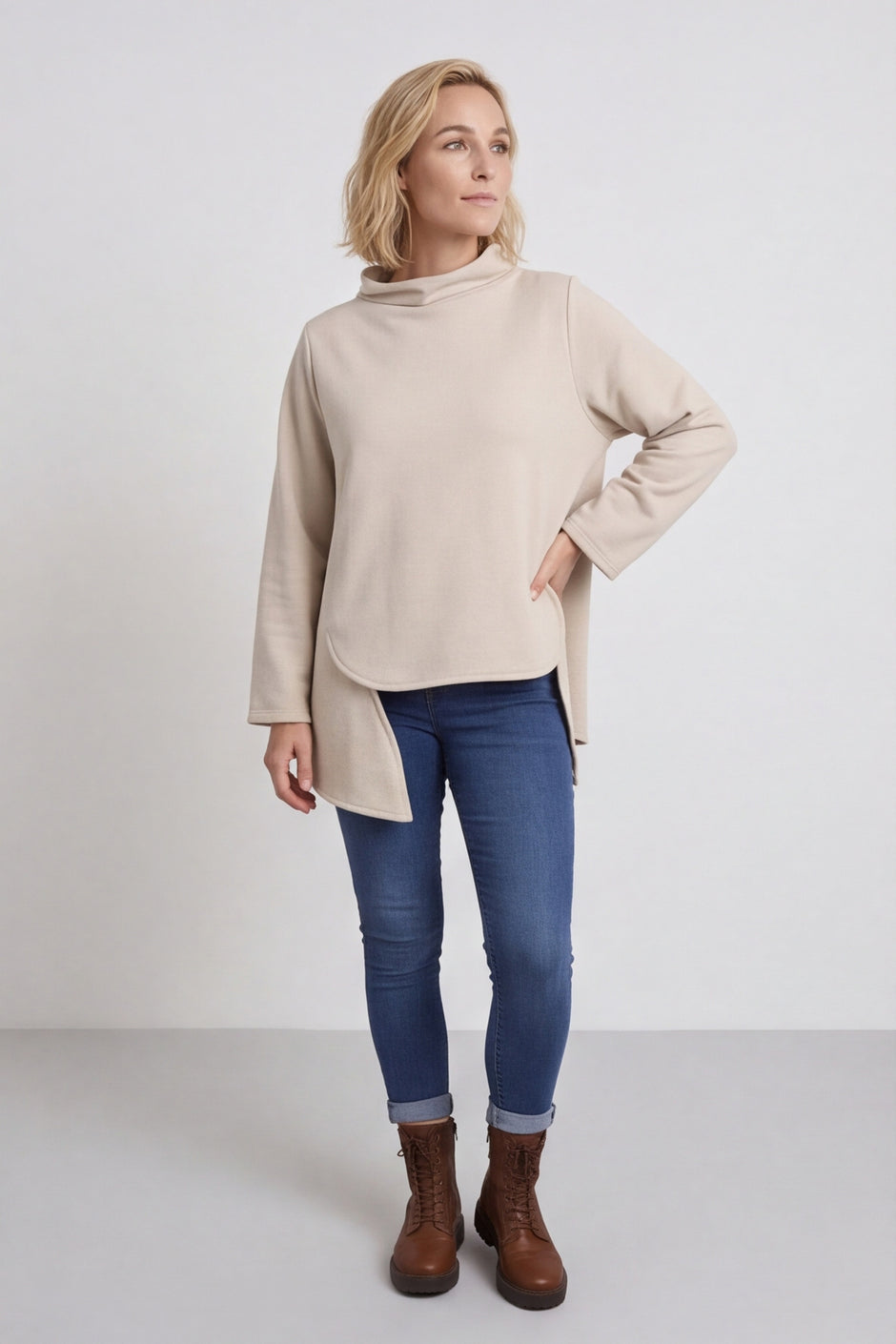Courtney Cotton Top Stone – image 1 of 6