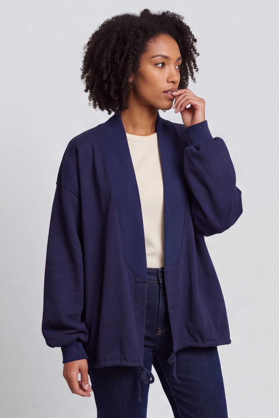 Ramsey Cotton Jacket Navy – image 2 of 6