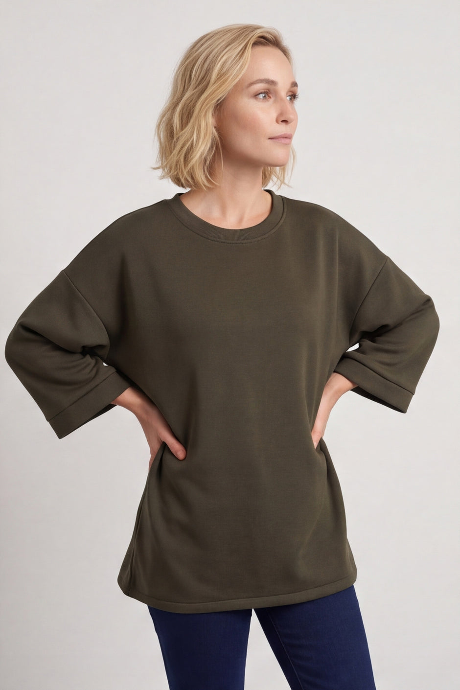 Corina Sweatshirt Khaki – image 2 of 6
