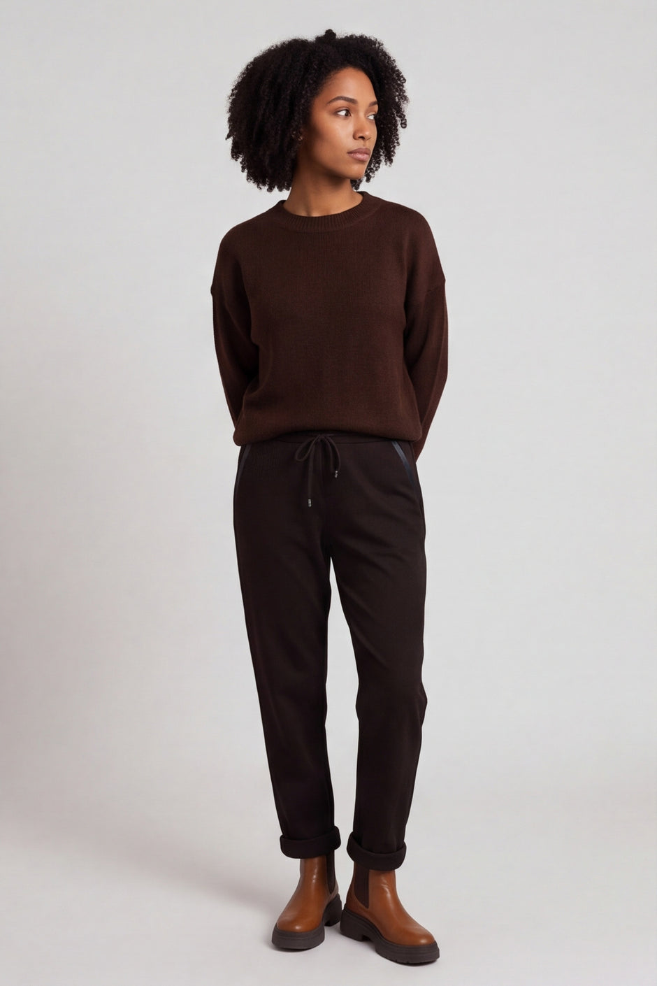 Jayda Trousers Cocoa – image 1 of 3