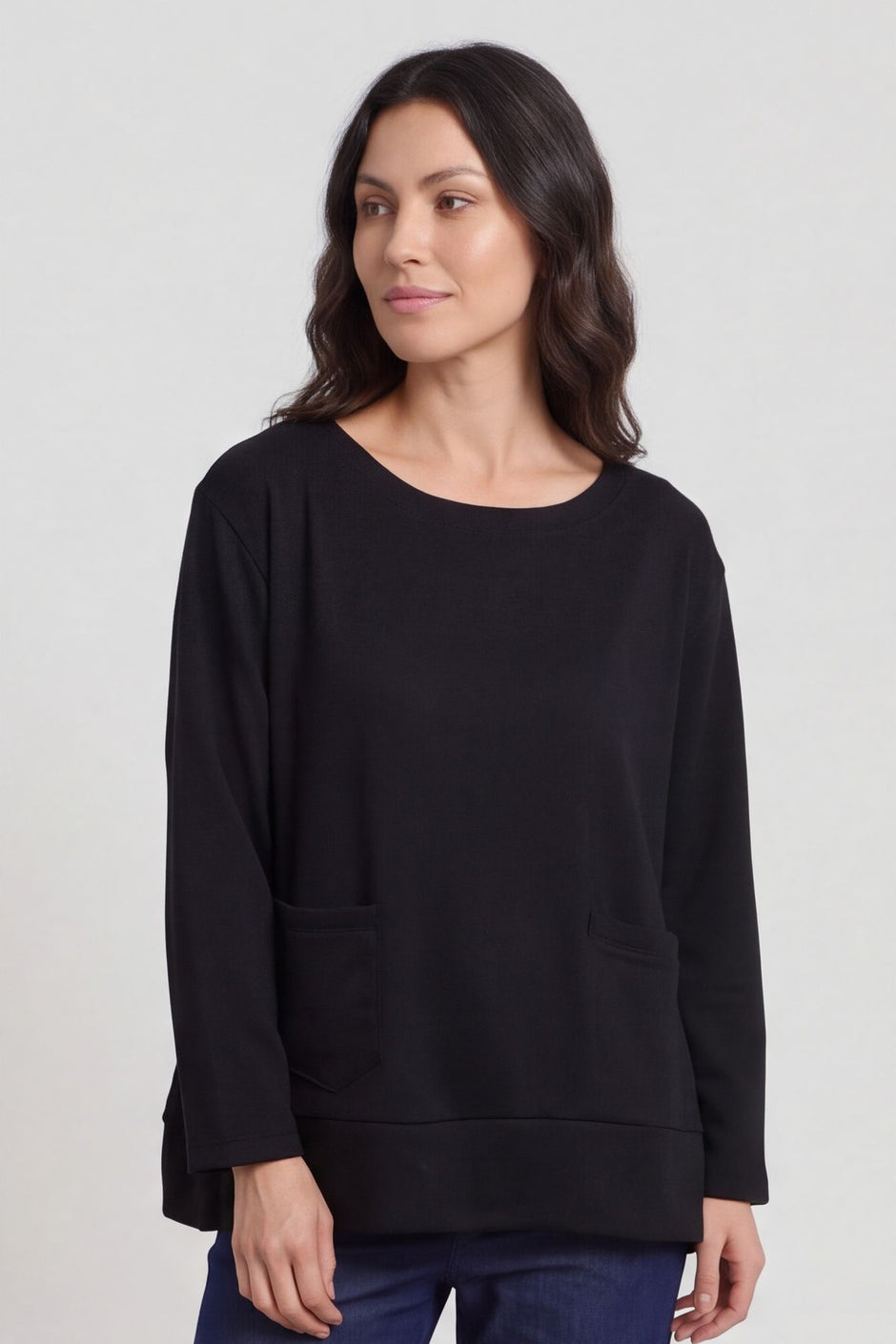 Codie Wool Top Black – image 1 of 3