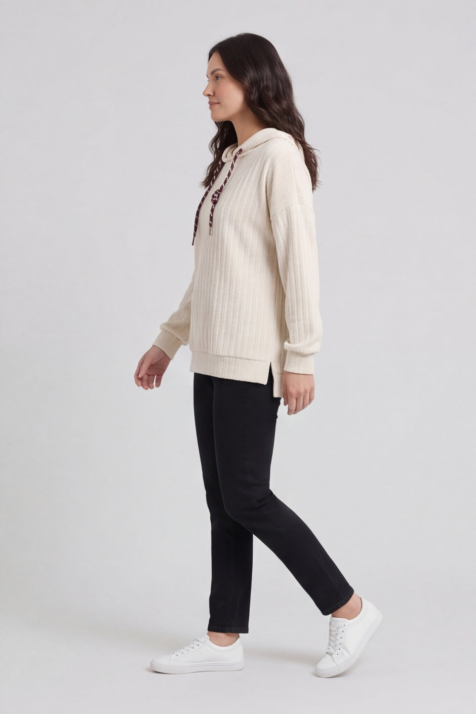 Alexandra Hooded Top Camel – image 3 of 6