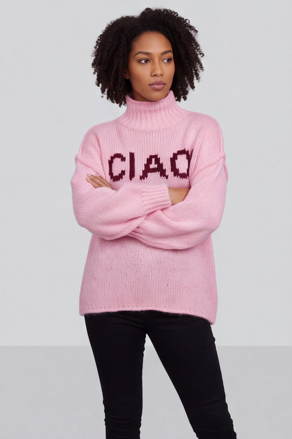Ciao Knitted Jumper Pink – image 3 of 5