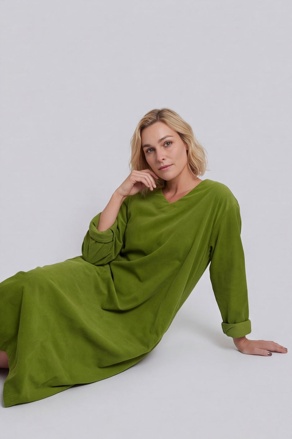 Cerys Cord Pocket Dress Olive – image 5 of 6