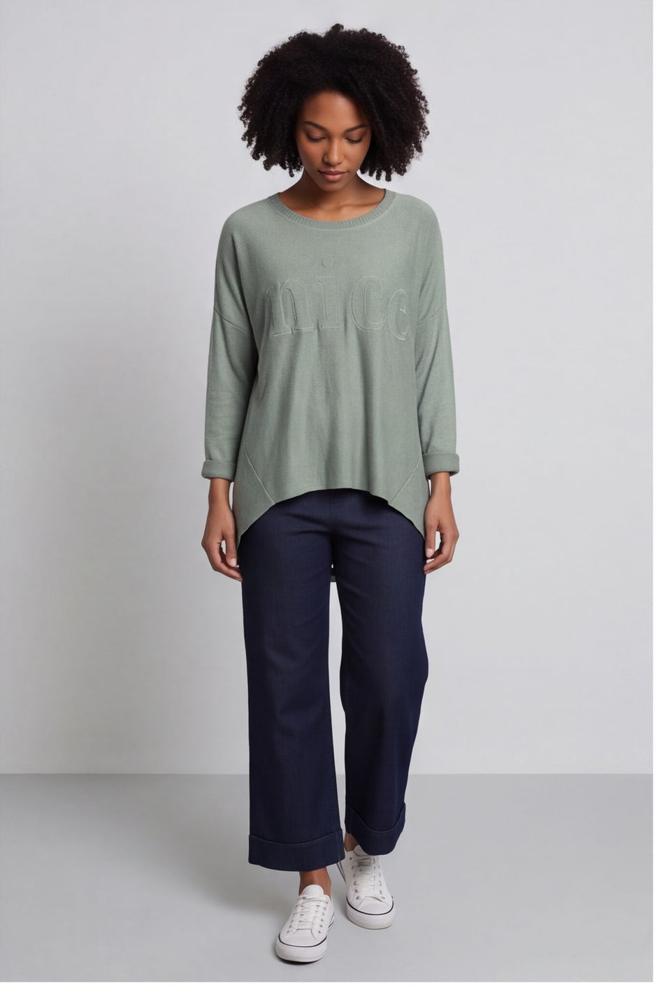 Nice Knit Top Khaki – image 6 of 6