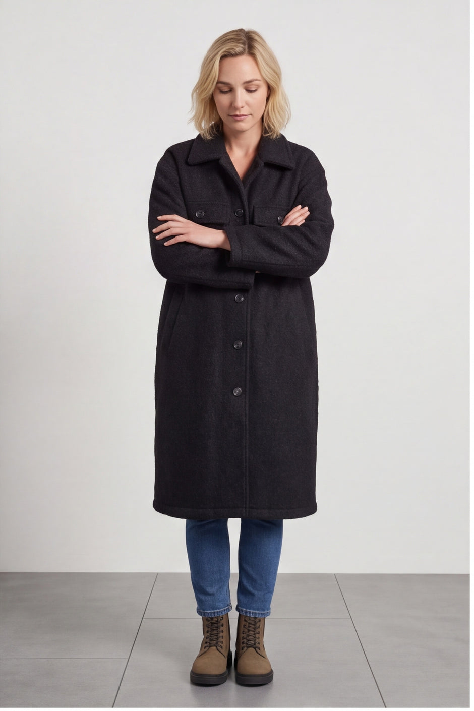 Chrysanta Coat Black – image 6 of 6