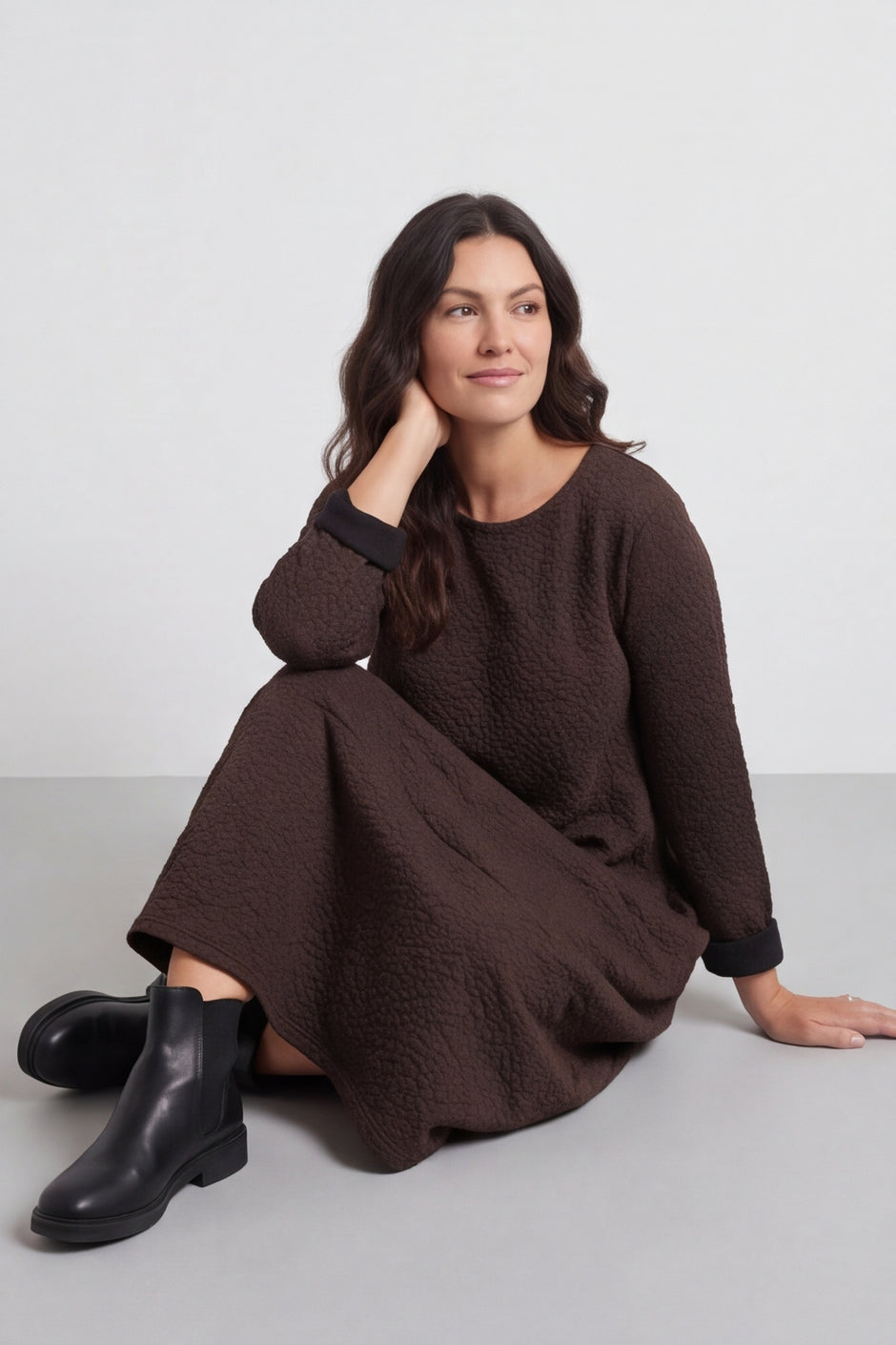 Loni Dress Cocoa – image 5 of 5