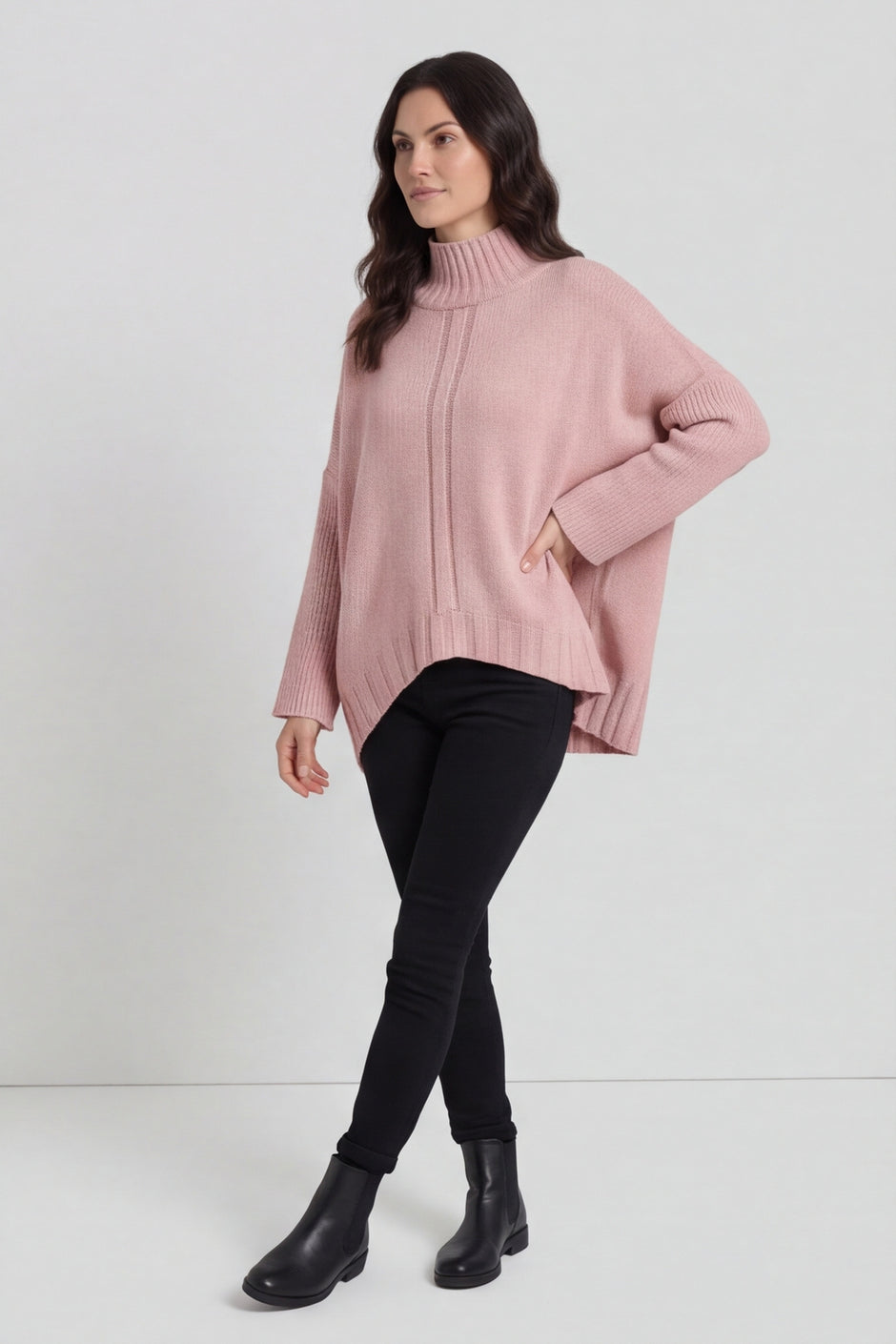 Chanelle Knitted Jumper Pink