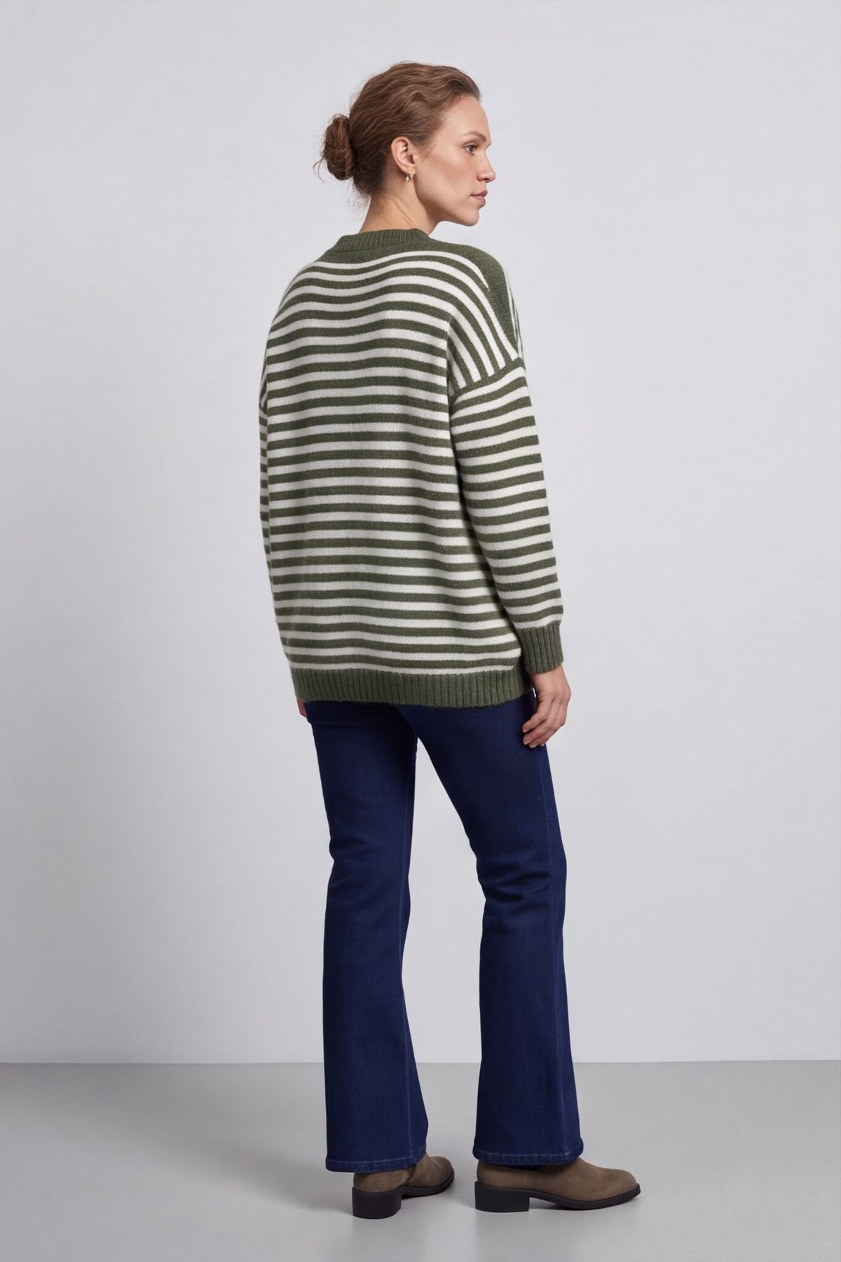 Paola Stripe Knit Green