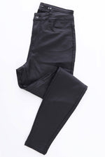 Vero Moda Coated Black Skinny Jeans Black Black - Vero Moda Coated Black Skinny Jeans Black