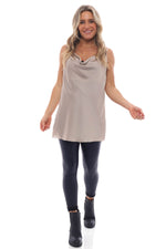 Rinoa Vest Top Stone Stone - Rinoa Vest Top Stone