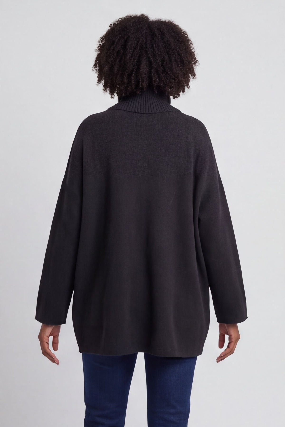 Jude Polo Neck Knitted Jumper Black – image 5 of 6