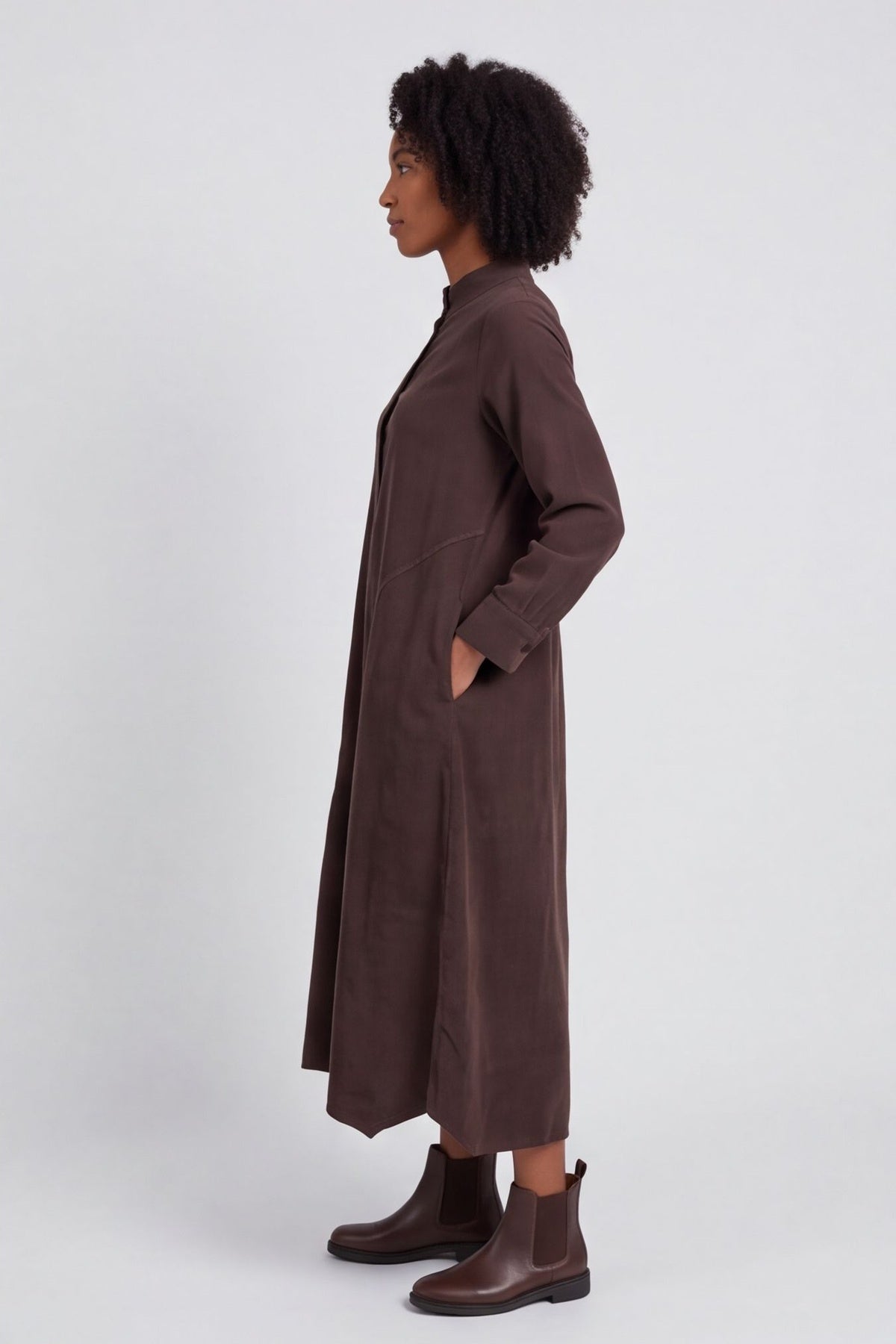 Ruby Needlecord Button Dress – image 3 of 6